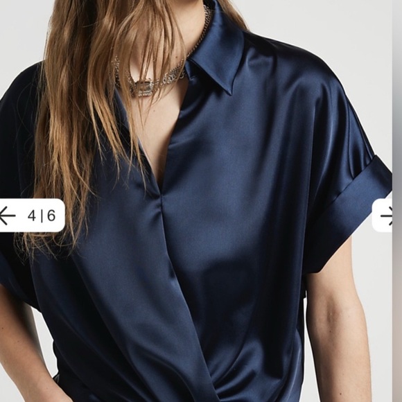 Satin Blouse, River Island, NWT - Picture 3 of 5